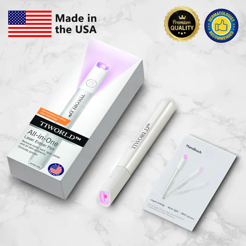 ✨Tiworld™ All-in-One CO₂ Laser Eraser Pen | Removes Moles, Warts, Skin Flaws & Pigmentation