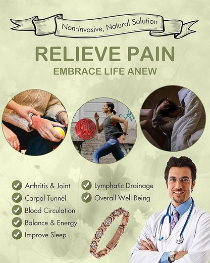 🔥SEAGRIL™ Copper Bracelets for Women — Pure Copper Magnetic Bracelet with 3800 Gauss Effective Magnets