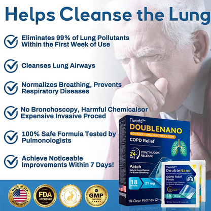 FDA Approved Tiworld™ DoubleNano COPD Relief Patch (💝 Cough, wheezing, shortness of breath, sputum, stuffy nose, bronchitis, bronchitis, allergy symptoms, lung discomfort)