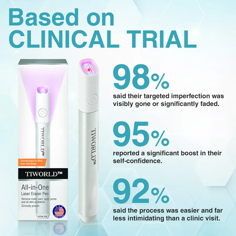 ✨Tiworld™ All-in-One CO₂ Laser Eraser Pen | Removes Moles, Warts, Skin Flaws & Pigmentation