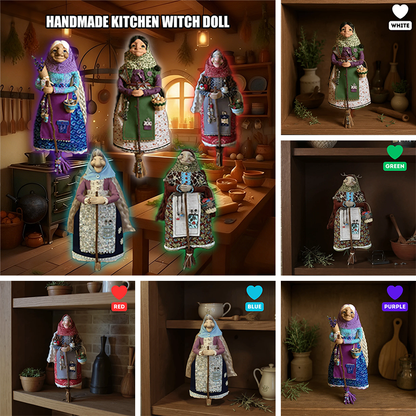 🧙‍♀️🧙Limited Edition – Only 100 Handmade Kitchen Witch Dolls Left! ✨