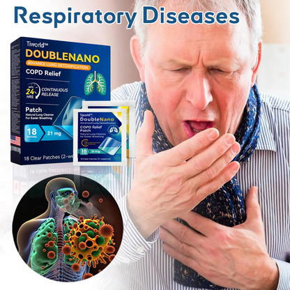 FDA Approved Tiworld™ DoubleNano COPD Relief Patch (💝 Cough, wheezing, shortness of breath, sputum, stuffy nose, bronchitis, bronchitis, allergy symptoms, lung discomfort)