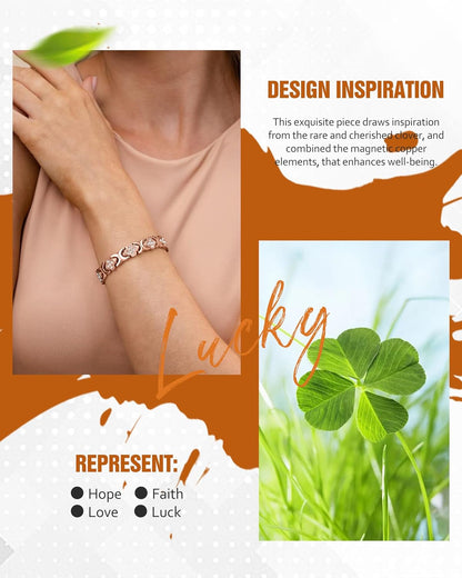 🔥SEAGRIL™ Copper Bracelets for Women — Pure Copper Magnetic Bracelet with 3800 Gauss Effective Magnets