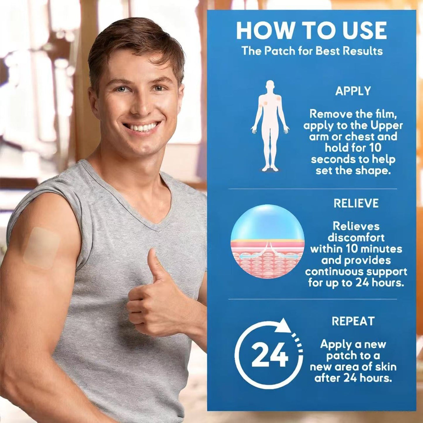 FDA Approved Tiworld™ DoubleNano COPD Relief Patch (💝 Cough, wheezing, shortness of breath, sputum, stuffy nose, bronchitis, bronchitis, allergy symptoms, lung discomfort)