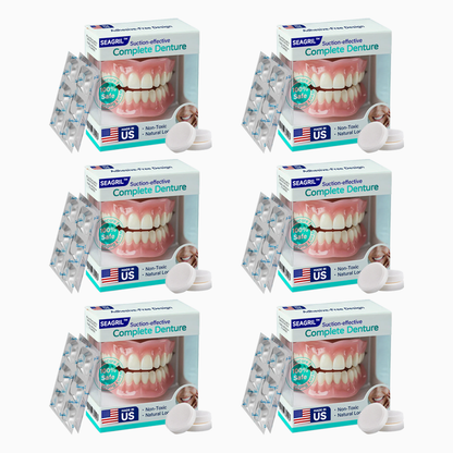 ✅ Made and Shipped from the US | Suction-fit Complete Denture🦷