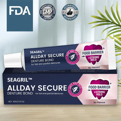 🔥 Final Day 80% OFF 🔥-SEAGRIL™ AllDay Secure Denture Bond