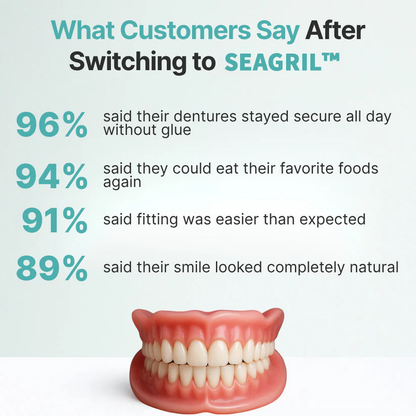 ? Ends Today: 70% OFF! SEAGRIL™? Custom-Fit Full Functional DenturesMake you more confident